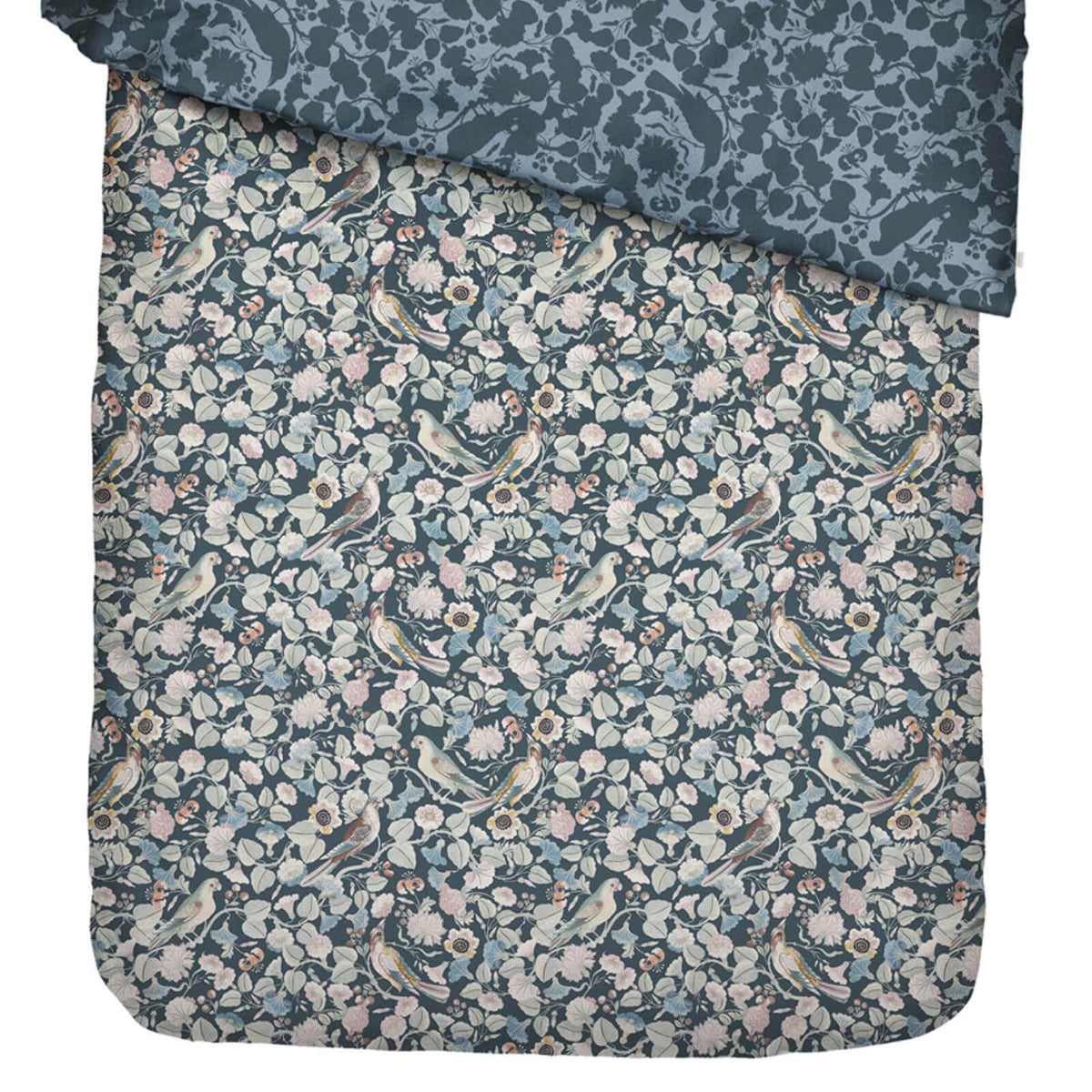 bettwaesche aleste wendedesign gebluemt blau grau