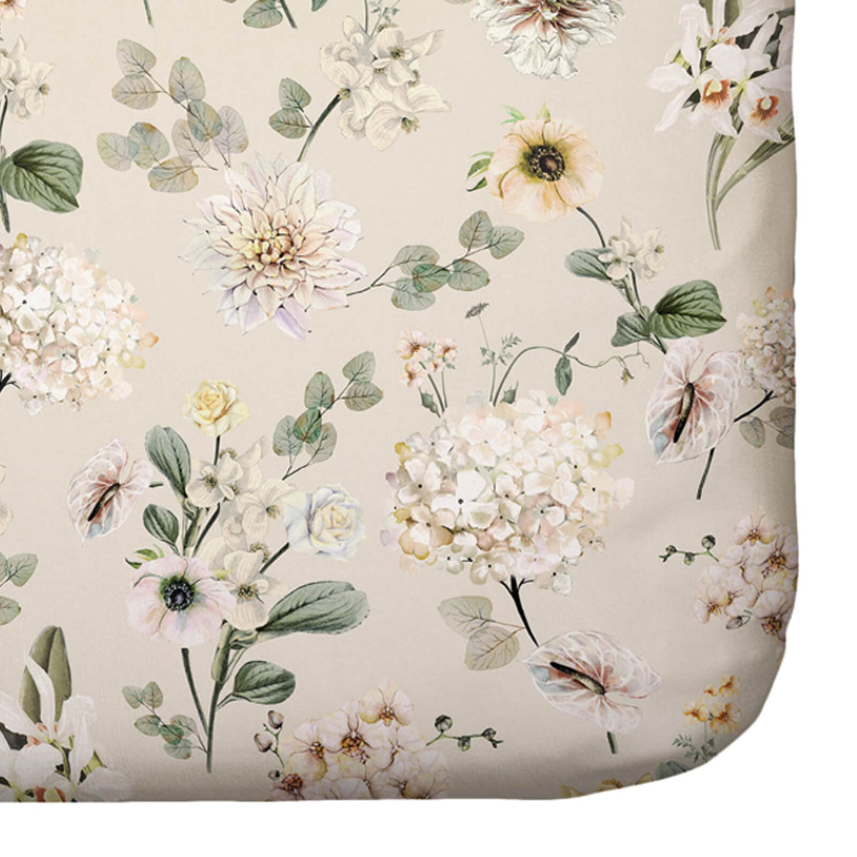 bettwaesche noe wendedesign gebluemt beige
