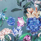 bettwaesche bettgarnitur blumen motiv blau