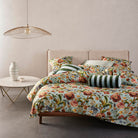 bettwaesche roselina wendedesign gebluemt blau