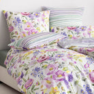 bettbezug kissenbezug blumen gestreift aquarell