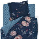 bettgarnitur bettwaesche blumen blau tokyo bouquet