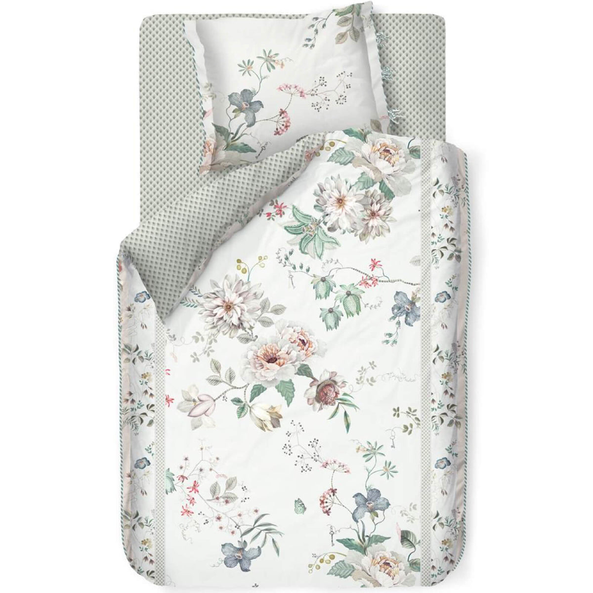 bettgarnitur bettwaesche blumen blueten tokyo bouquet