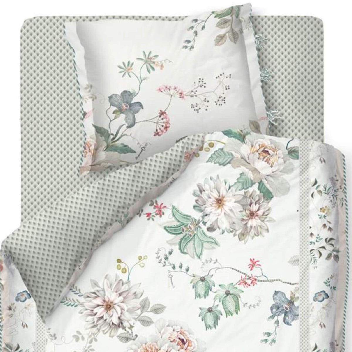 bettgarnitur bettwaesche blumen blueten tokyo bouquet