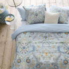 bettgarnitur bettwaesche gebluemt ornamente gestreift perkal