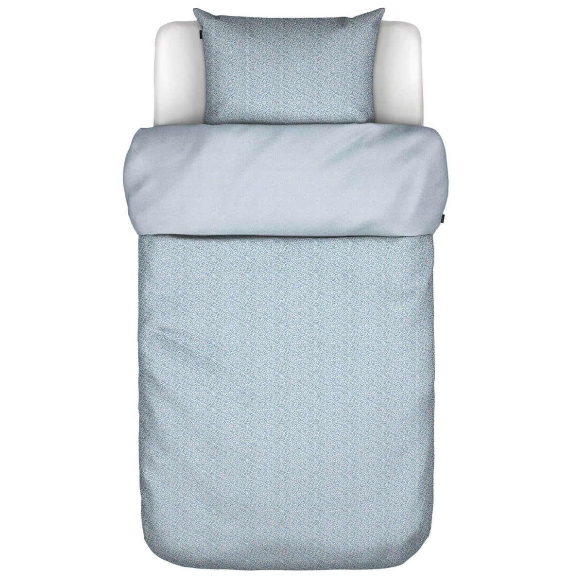 bettwaesche muster blau gelb wendeoptik baumwolle satin