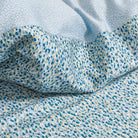 bettwaesche muster blau gelb wendeoptik baumwolle satin