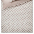 bettwaesche bettgarnitur geblumt beige einfarbig wende