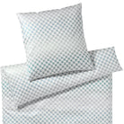 bettwaesche cornflower musterung blau mako satin