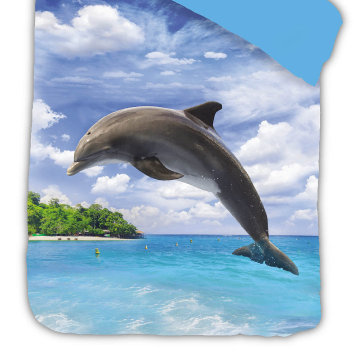 bettwaesche delfin dolphin insel meer 