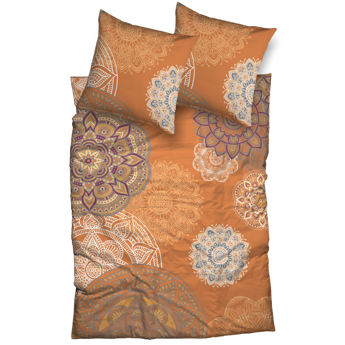 casatex bettwaesche eivissa mango silber biber mandala orientalische muster 