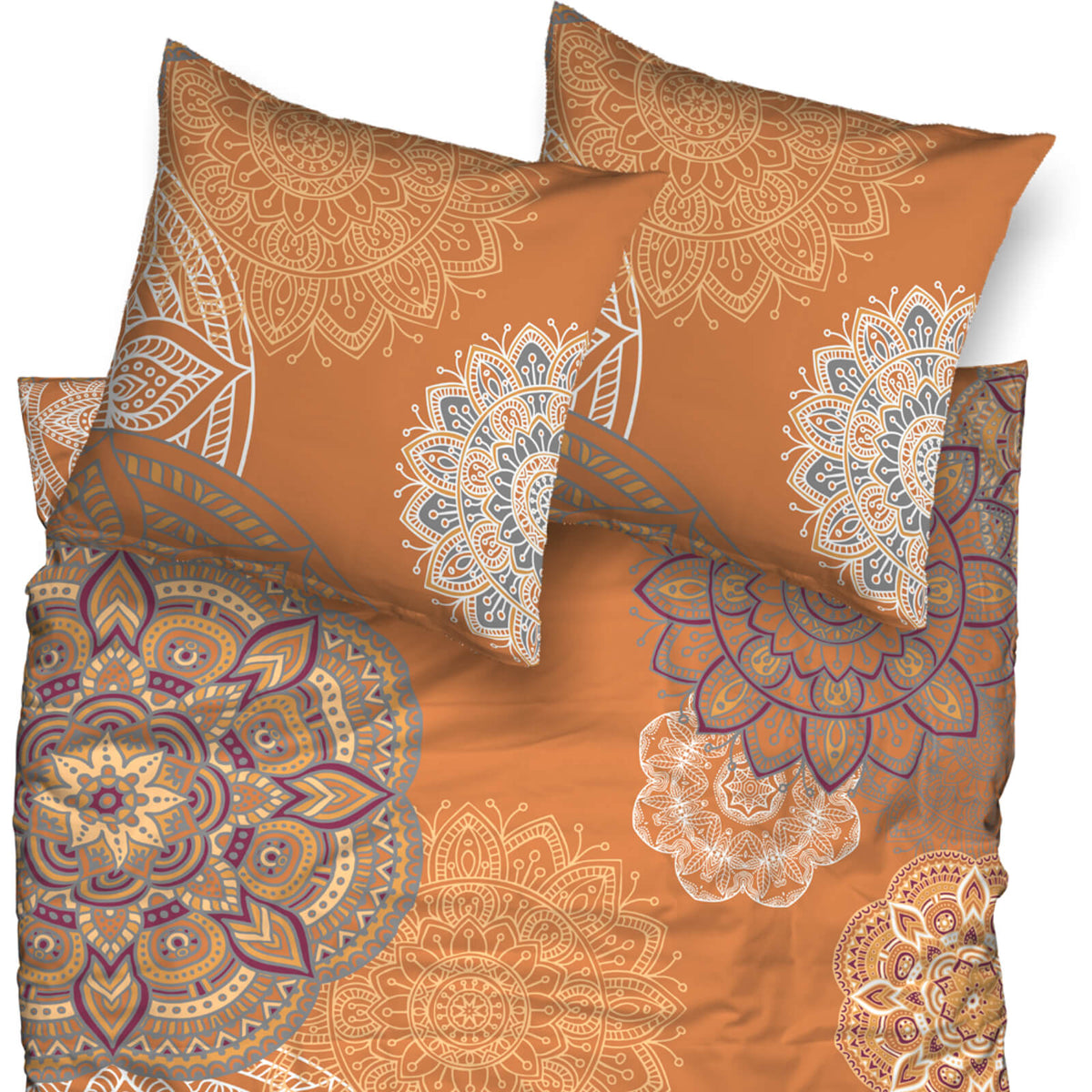 casatex bettwaesche eivissa mango silber biber mandala orientalische muster 