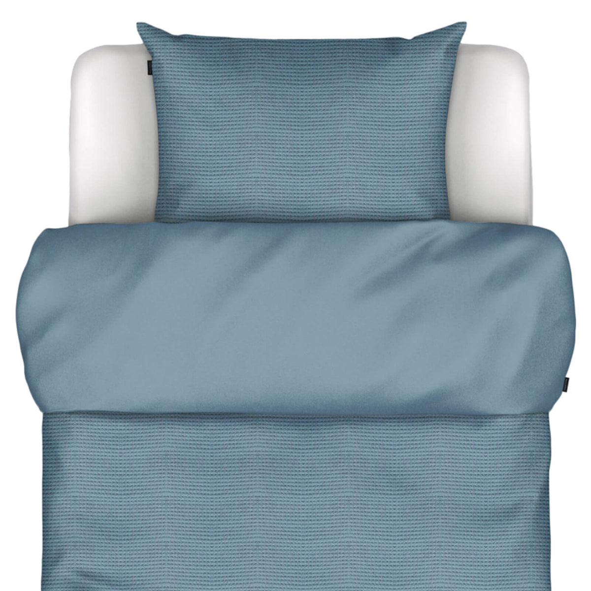 bettwaesche elvor struktur zweiseitig blau baumwolle jersey