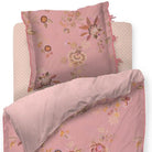 bettgarnitur bettwaesche gebluemt gemustert pink