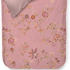 bettgarnitur bettwaesche gebluemt gemustert pink