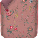 bettgarnitur bettwaesche blumen dahlien fruechte pink 