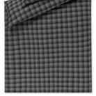 bettwaesche bettgarnitur kariert anthrazit flanell