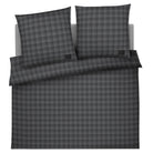 bettwaesche bettgarnitur kariert anthrazit flanell