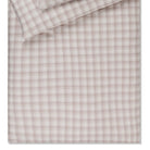 bettwaesche bettgarnitur kariert creme flanell
