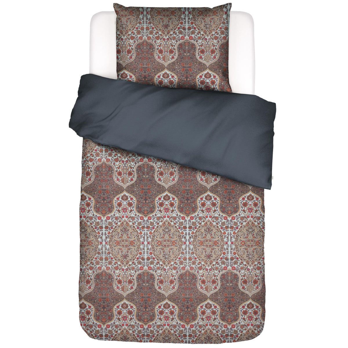 bettwaesche muster tischlaeufer rosen hell blau baumwoll satin