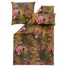 bettwaesche estella gold blumen blueten baumwolle satin