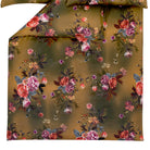 bettwaesche estella gold blumen blueten baumwolle satin