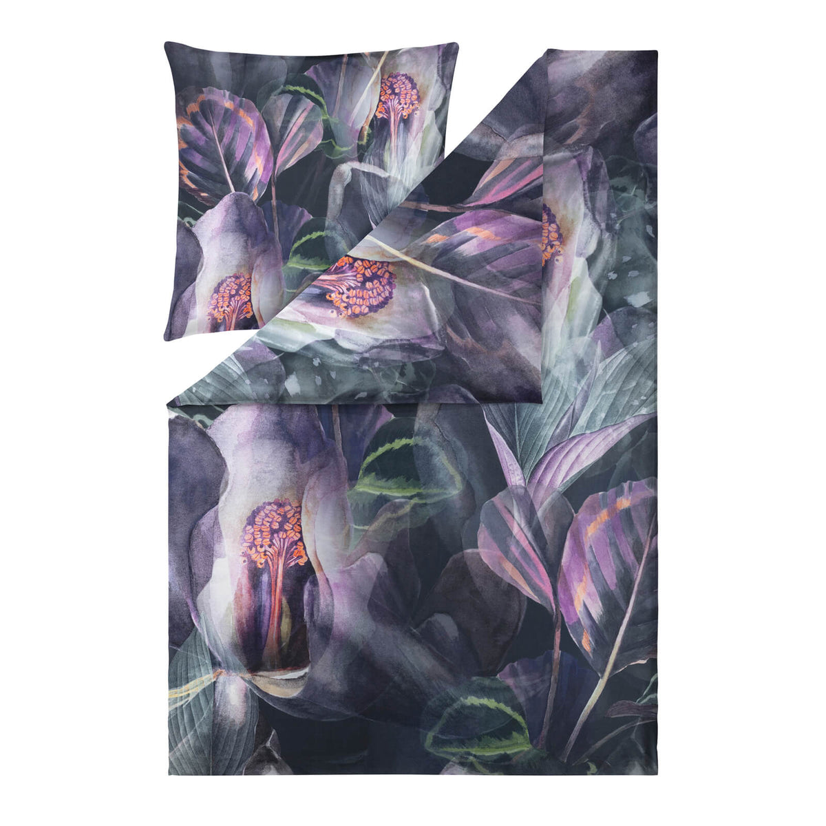 bettwaesche kendra dunkel blume lila
