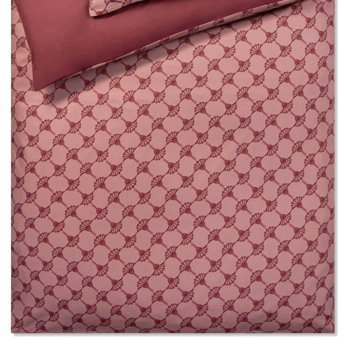 bettwaesche bettgarnitur cornflower einfarbig rot joop