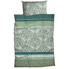bettwaesche mandala gemustert satin salbei