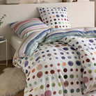 bettwaesche punkte dots querstreifen multicolor