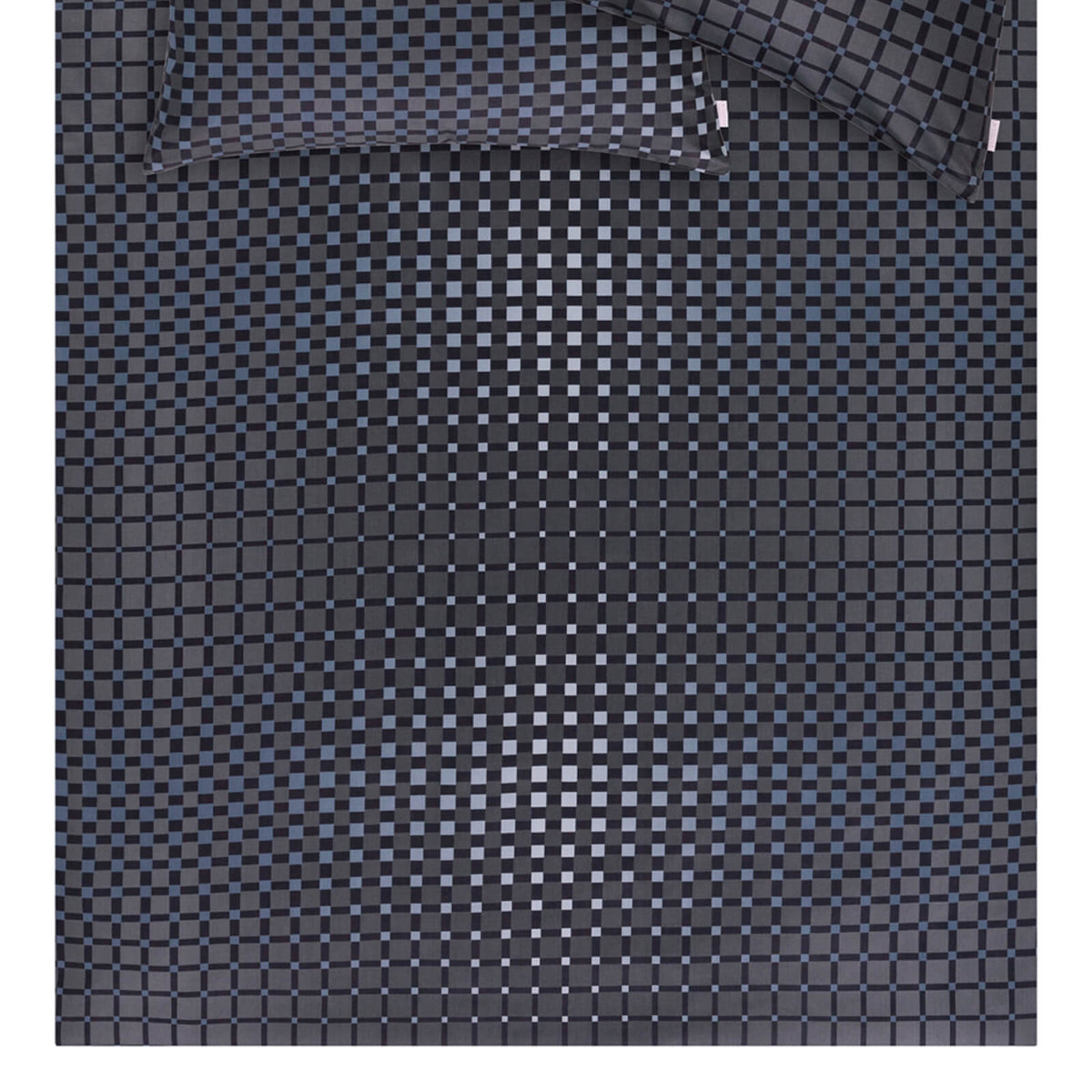 bettwaesche bettgarnitur vierecke geometrisch grau