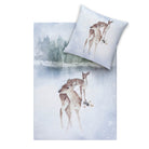 bettwaesche bettgarnitur schnee aquarell weiß