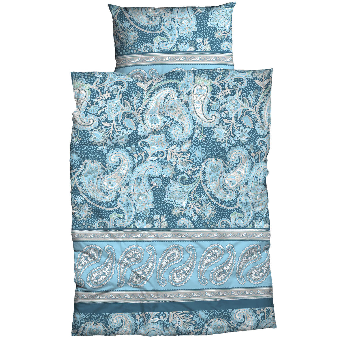 bettwaesche casatex orientalisch mandala blau satin
