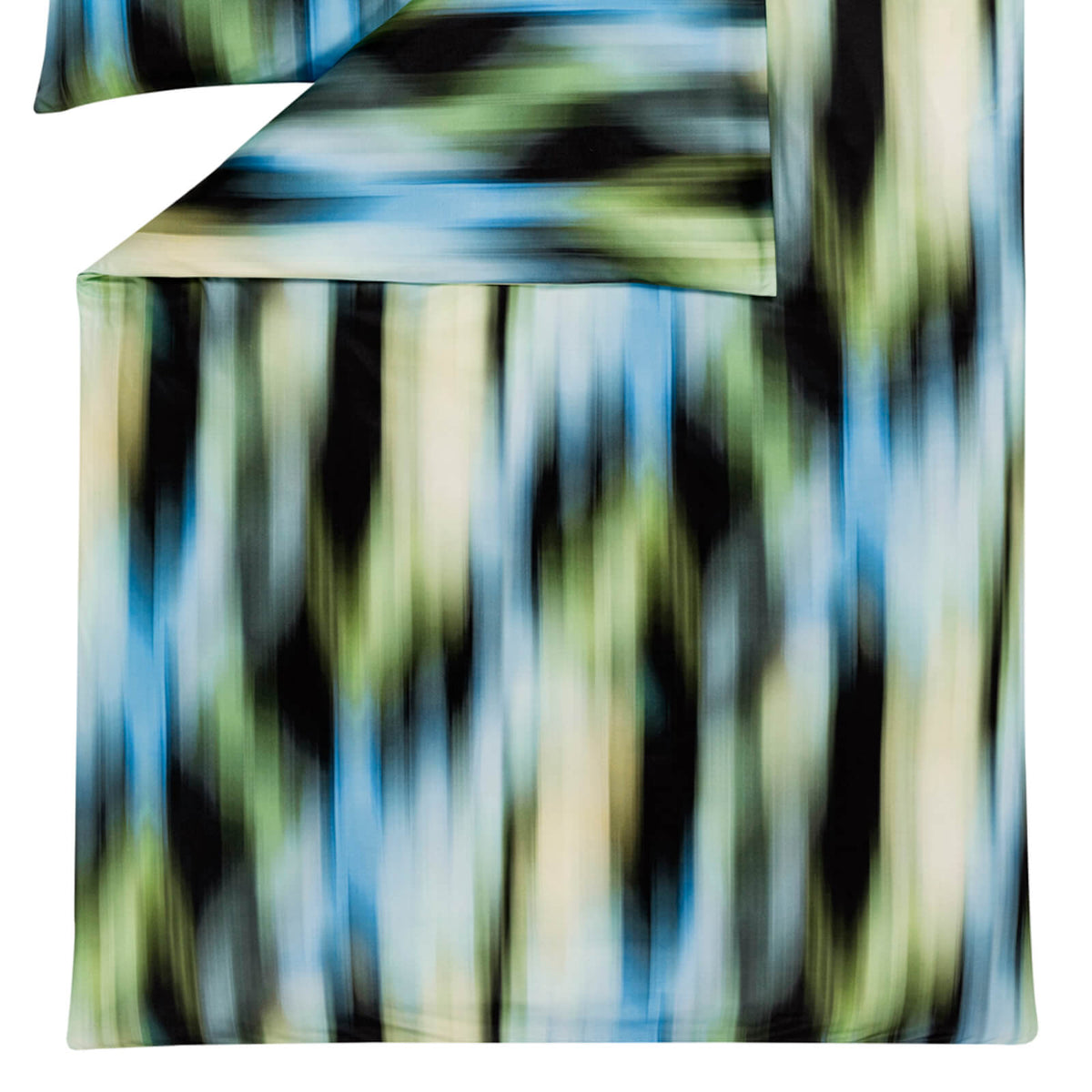 bettwaesche bettgarnitur gestreift schwarz blau gruen 