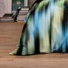 bettwaesche bettgarnitur gestreift schwarz blau gruen 