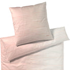 bettwaesche linien streifen rosa mako satin