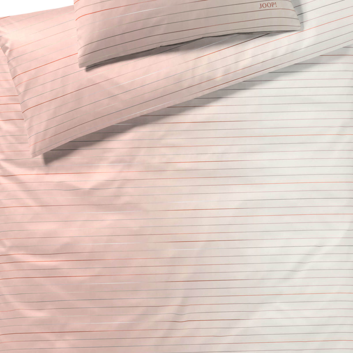 bettwaesche linien streifen rosa mako satin