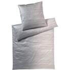 bettwaesche linien streifen grau mako satin