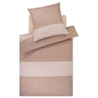 bettwaesche bettgarnitur gestreift creme rosa