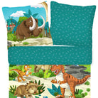 bettwaesche kinder dinosaurier mammut urzeit trex