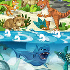 bettwaesche kinder dinosaurier mammut urzeit trex