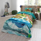 bettwaesche kinder dinosaurier mammut urzeit trex