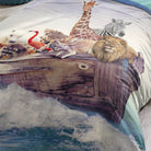 bettwaesche tiere arche noah giraffe loewe espico