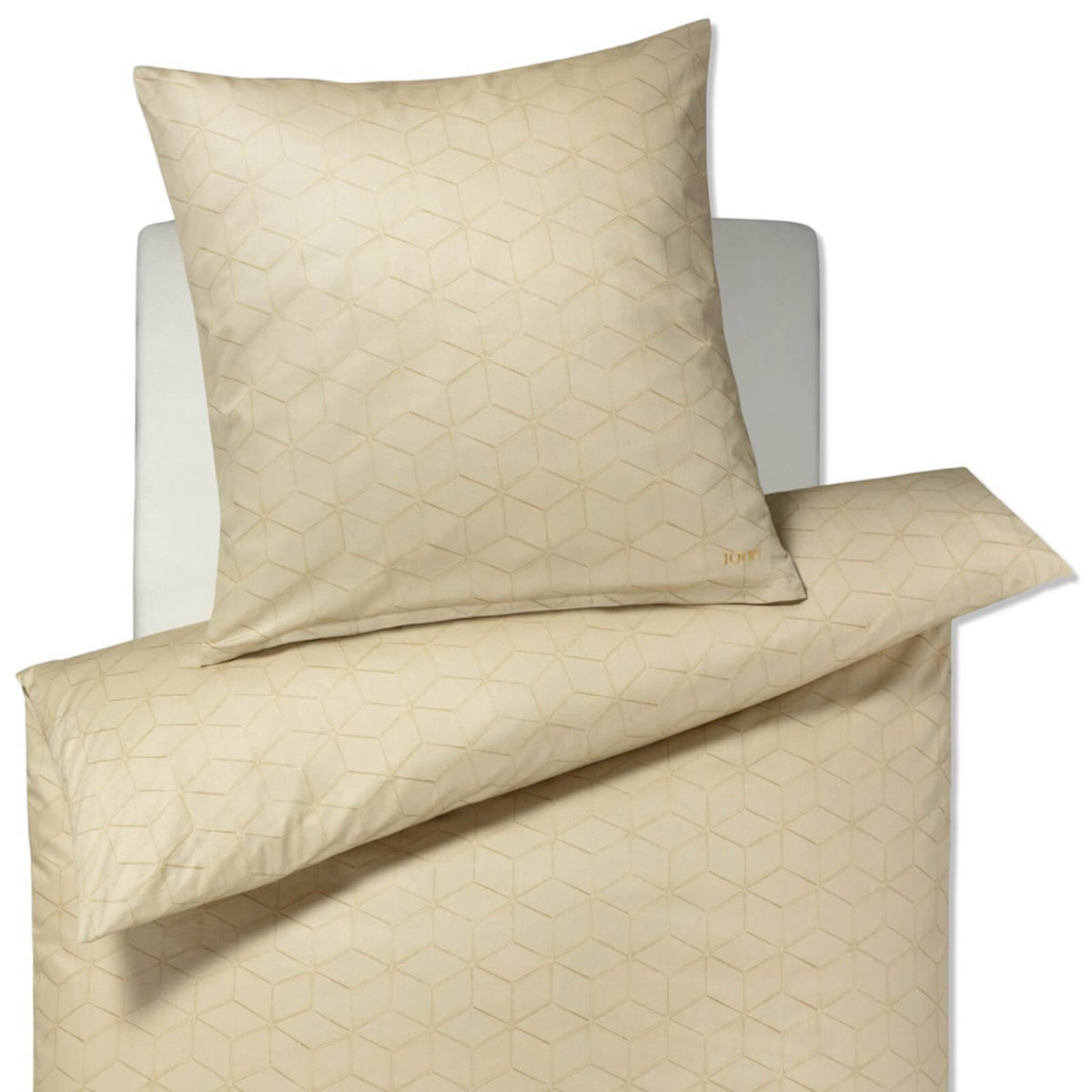 bettwaesche gelb symetrisch muster comfort satin