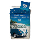 bettwäsche bettgarnitur auto vw t1 meer 