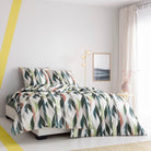 bettwaesche abstrakt gemustert mako satin