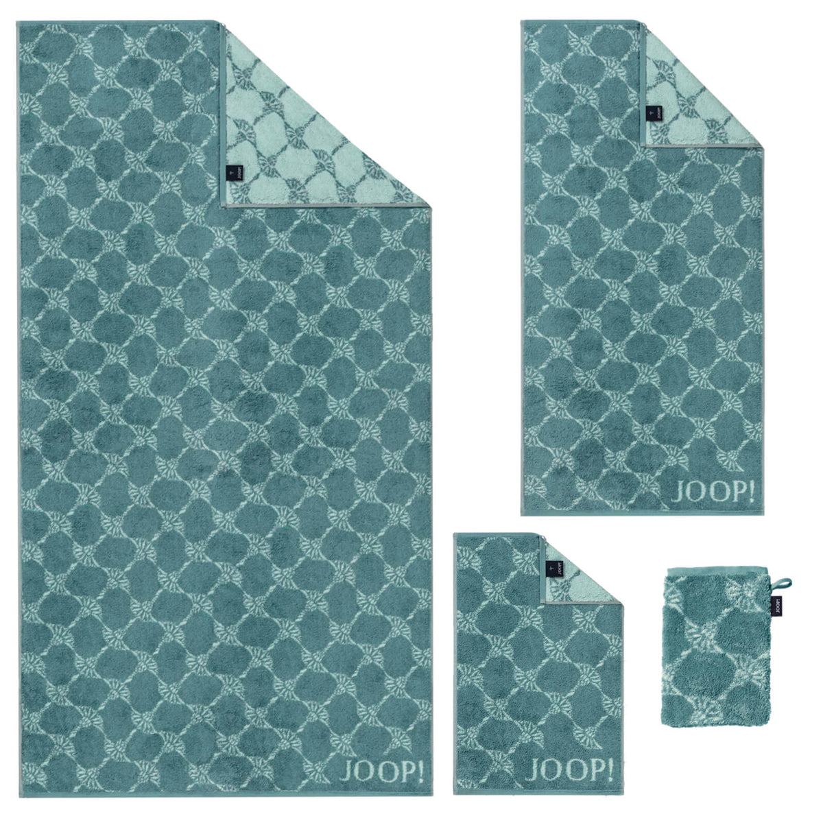 hantuecher frotteetuecher wendeseite petrol