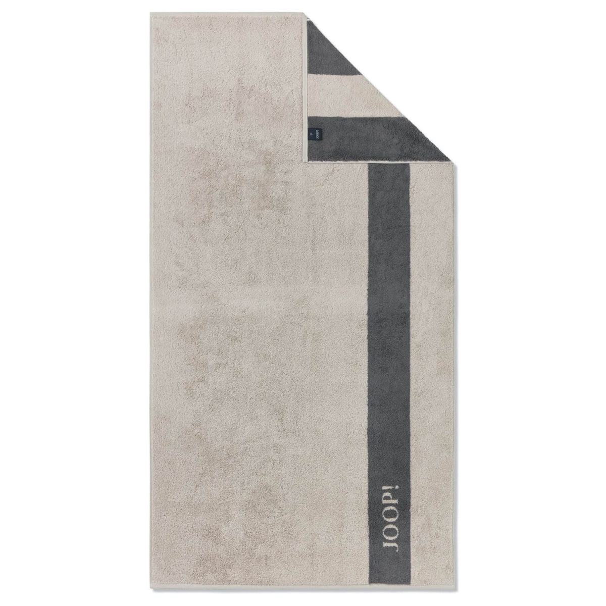 handtuch beige grau frottier