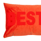 kissenhuelle kissenbezug schriftzug spruch freunde orange