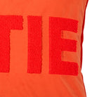 kissenhuelle kissenbezug schriftzug spruch freunde orange